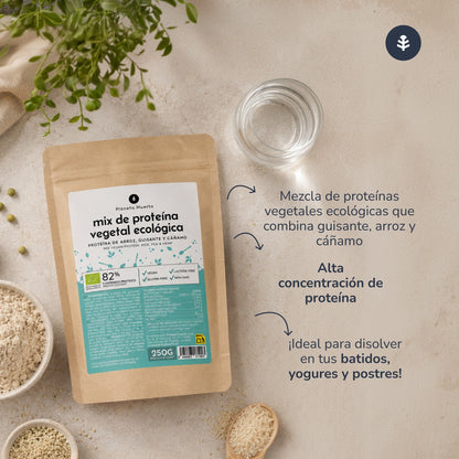 Mix proteina vegana deportistas Planeta Huerto 250 g