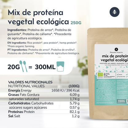 Mix proteina vegana deportistas Planeta Huerto 250 g