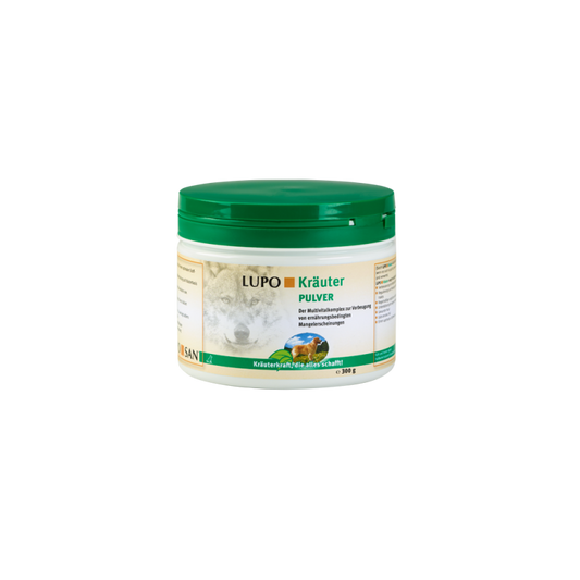 Lupo kräuter Multivitamínico 100% Natural en polvo para Perros polvo 300 g