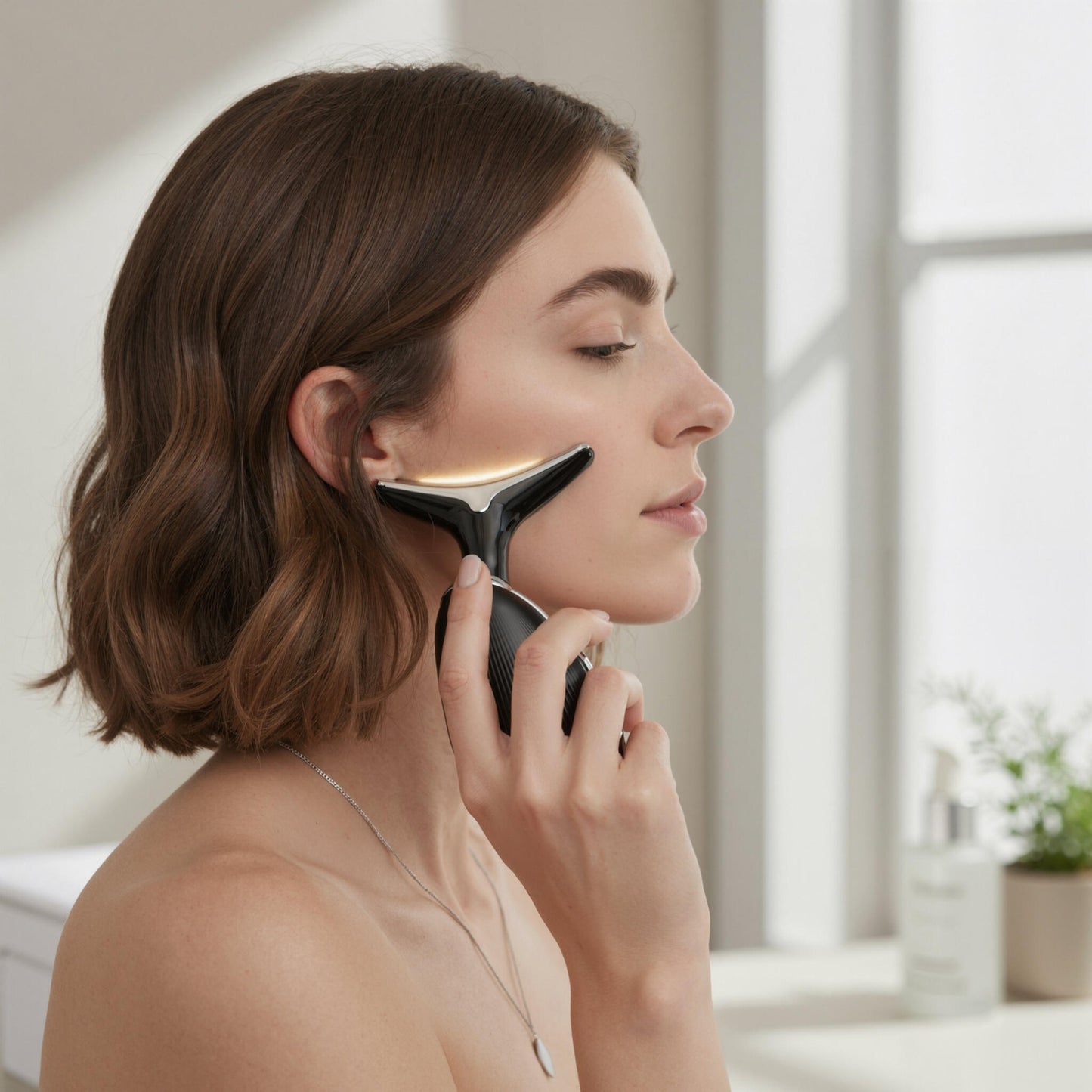 Dispositivo De Limpieza Facial Ems Y Led – Iones Positivos/negativos, Antiedad_1