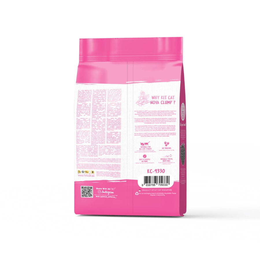 Pack 6 Kit Cat Arena Eco Nova Clump - Strawberry 7 L Arena para gatos - Dulce y Frutal Suave