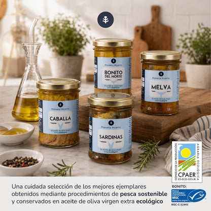 Atún claro MSC en aceite de oliva virgen extra ECO Planeta Huerto 200 g