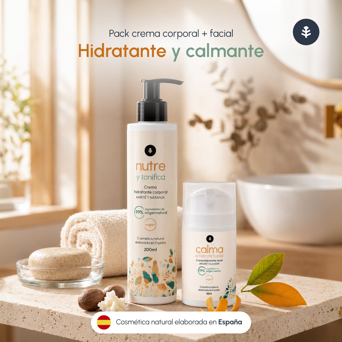 Crema hidratante corporal Karité y Naranja Planeta Huerto 200 ml
