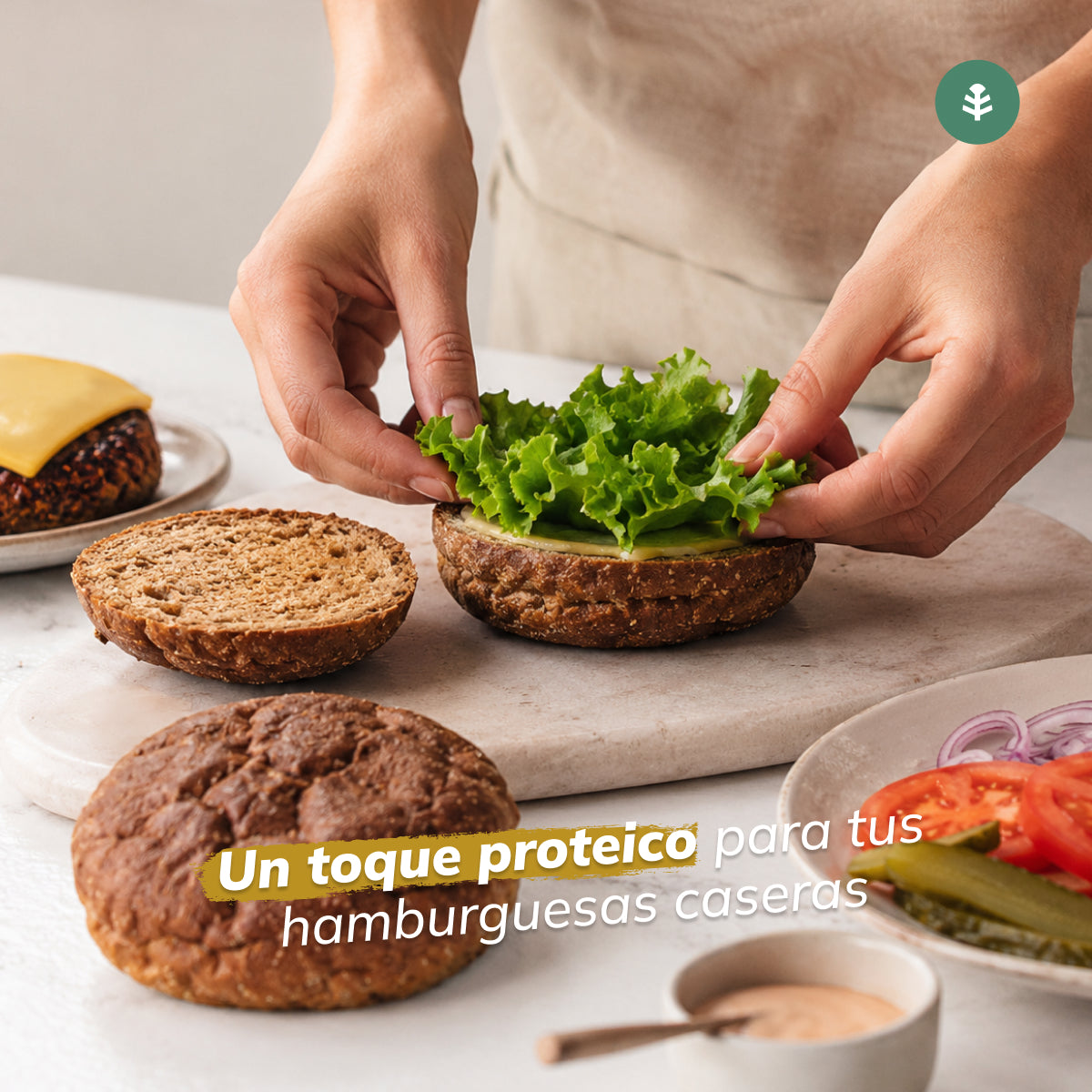 Pan de hamburguesa proteico Planeta Huerto, 2 x 80 gr