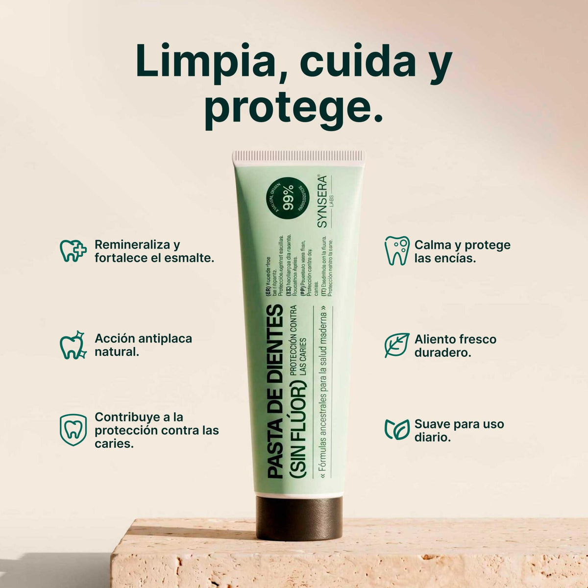 Pasta De Dientes Sin Flúor 75 Ml Synsera Labs_2
