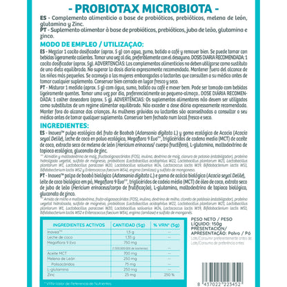 Probiotax Microbiota con probióticos y prebióticos WeBotanix 150 g