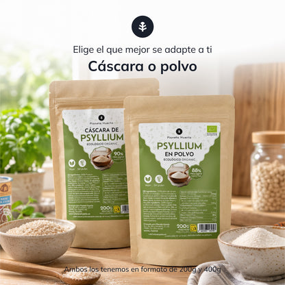 Cáscara de Psyllium Husk ECO Planeta Huerto 200 g