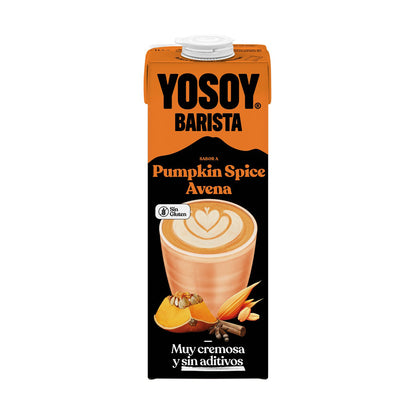 Pack 6x Bebida de Avena Pumpkin Spice Barista YOSOY 1L