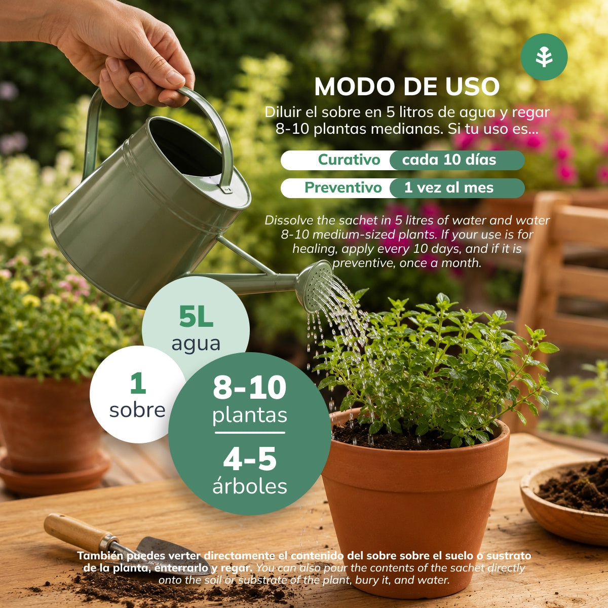 Quelato de Hierro Planeta Huerto Sobre para 5 L