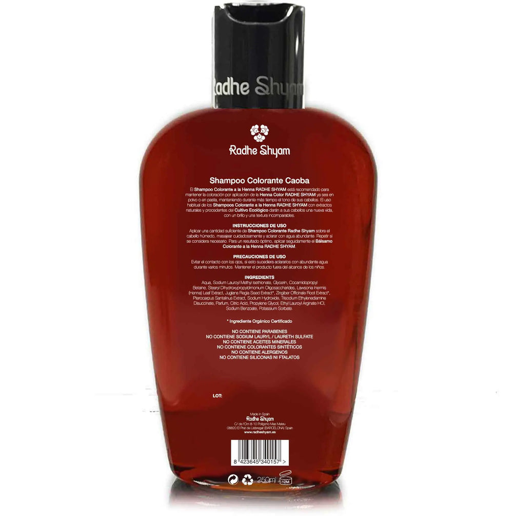 Champu Henna Caoba Colorante Radhe