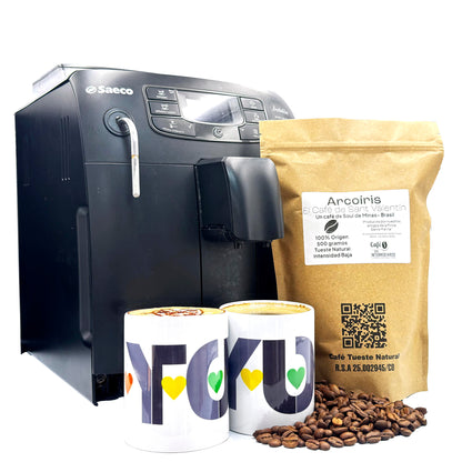 Cafe Sin Intermediarios -arcoíris-pack Café + Dos Mugs-tostado Semanal-envasado Al Envío-ideal Café Con Leche/solo_3