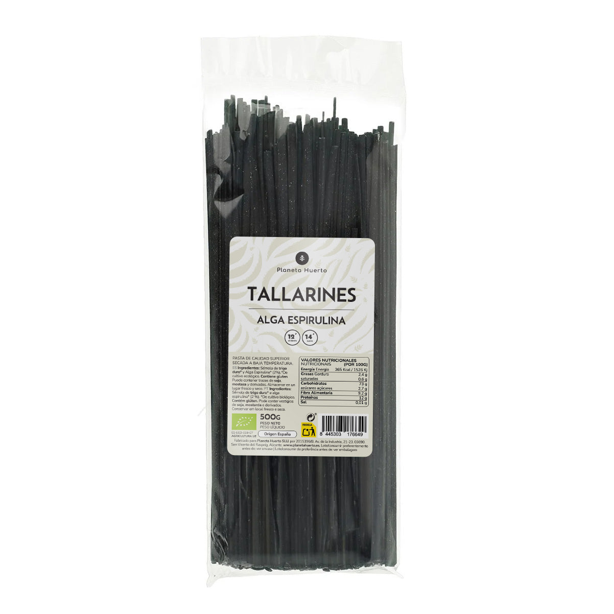 Tallarines de algas ECO Planeta Huerto 500gr