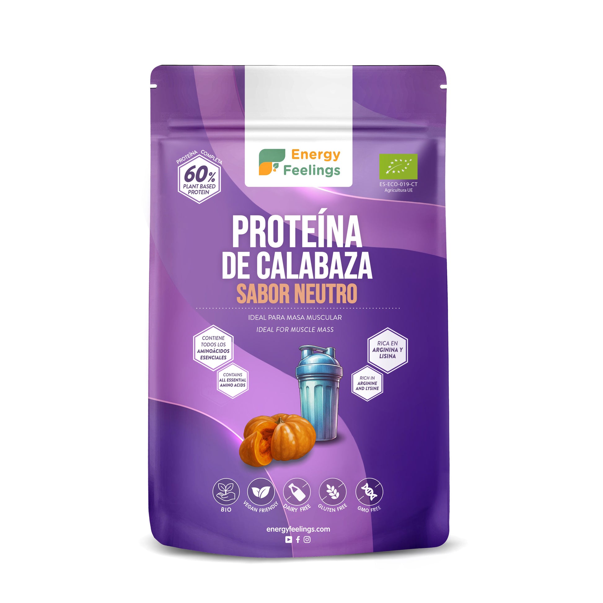 Energy Feelings Proteína de calabaza ECO 500 g