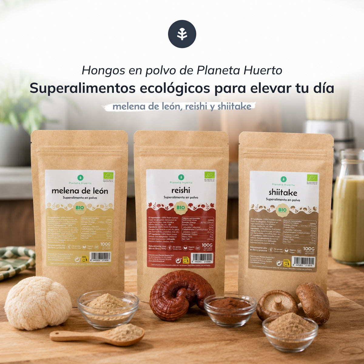 Reishi en polvo 100% ECO Planeta Huerto 100 g