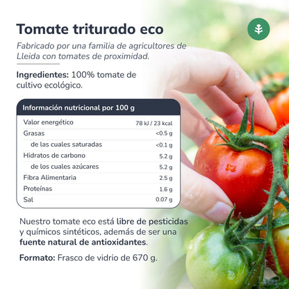 Tomate triturado ECO Planeta Huerto 670 g